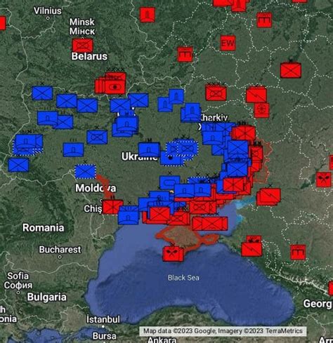 google map ukraine control map